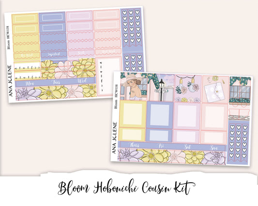 BLOOM Hobonichi Cousin Weekly Planner Sticker Kit