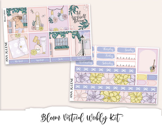 BLOOM Planner Sticker Kit (Vertical Weekly)