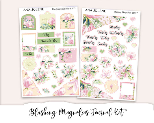 BLUSHING MAGNOLIAS Mini Journal Sticker Kit