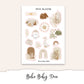BOHO BABY Planner Sticker Kit (Vertical Weekly)