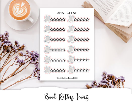 Book Rating Icon Stickers