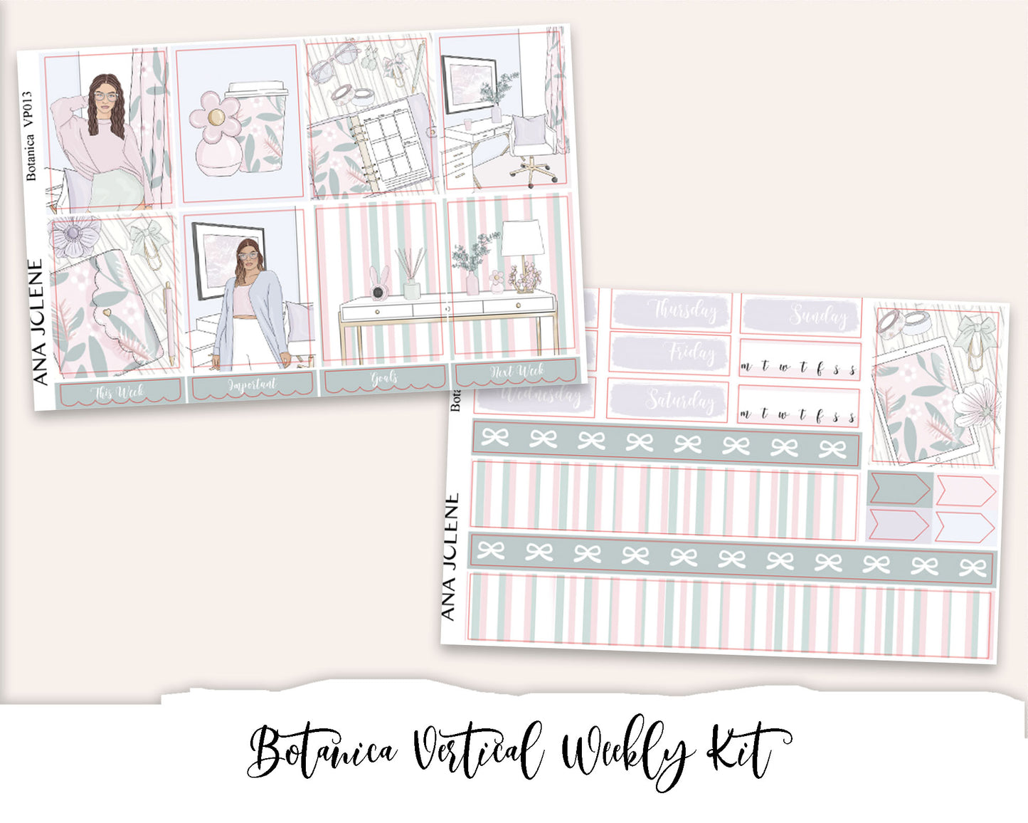 BOTANICA Planner Sticker Kit (Vertical Weekly)