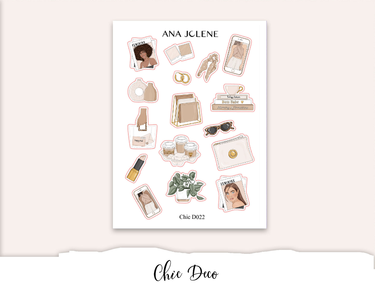 CHIC Planner Sticker Kit (Vertical Weekly)