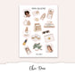 CHIC Hobonichi Cousin Weekly Planner Sticker Kit