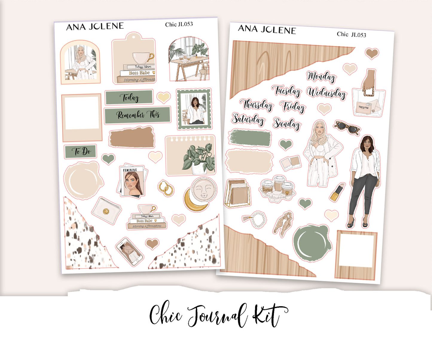 CHIC Mini Journal Sticker Kit