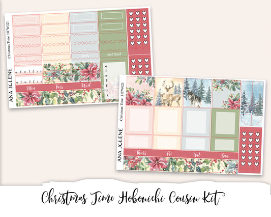 CHRISTMAS TIME Hobonichi Cousin Weekly Planner Sticker Kit
