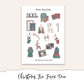 HOME FOR CHRISTMAS EC A5 Monthly Planner Sticker Kit