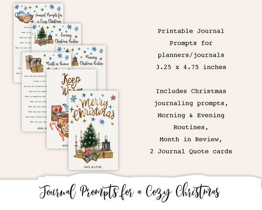 Journal Prompts for a Cozy Christmas Printable