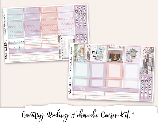 COUNTRY READING Hobonichi Cousin Weekly Planner Sticker Kit