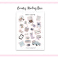 COUNTRY READING EC A5 Monthly Planner Sticker Kit