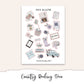 COUNTRY READING Hobonichi Cousin Weekly Planner Sticker Kit