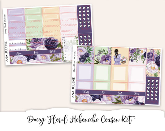 DACEY FLORAL Hobonichi Cousin Weekly Planner Sticker Kit