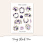 DACEY FLORAL Planner Sticker Kit (Vertical Weekly)