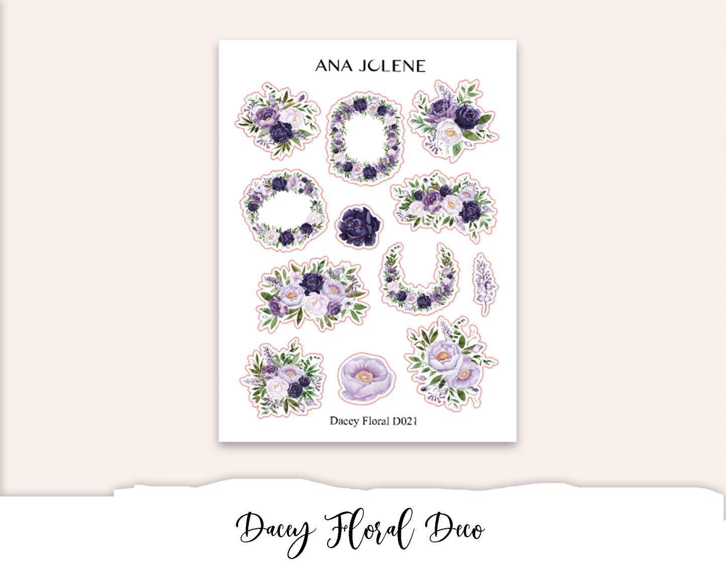 DACEY FLORAL Deco Stickers