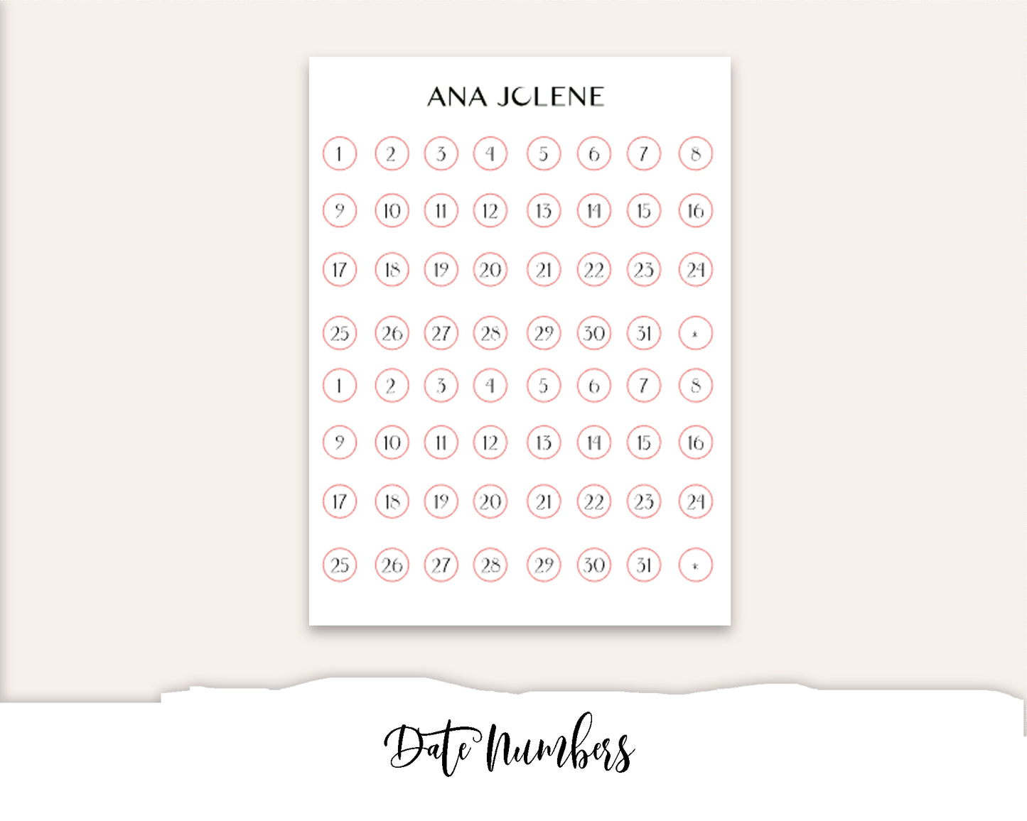 SINCERELY YOURS Planner Sticker Kit (Vertical Weekly)