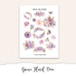 GENEVA FLORAL Hobonichi Cousin Weekly Planner Sticker Kit