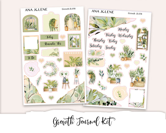 GROWTH Mini Journal Sticker Kit