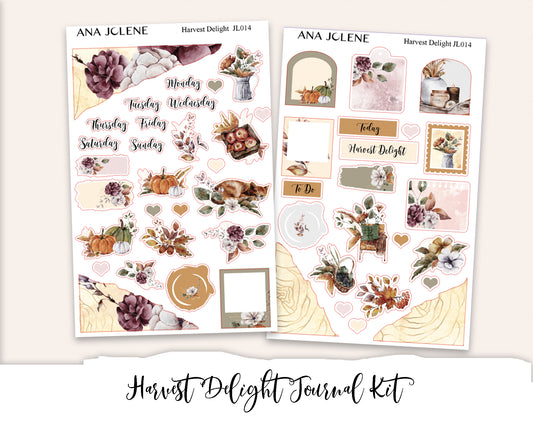 HARVEST DELIGHT Mini Journal Sticker Kit