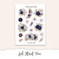 LEAH FLORAL Planner Sticker Kit (Vertical Weekly)