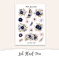 LEAH FLORAL Monthly Planner Sticker Kit (A5 Wide)