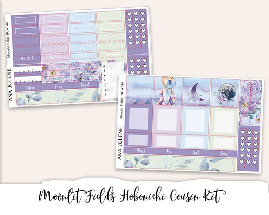 MOONLIT FIELDS Hobonichi Cousin Weekly Planner Sticker Kit