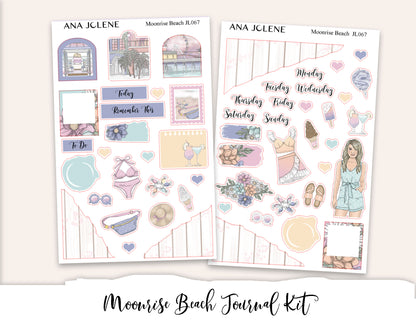 MOONRISE BEACH Mini Journal Sticker Kit