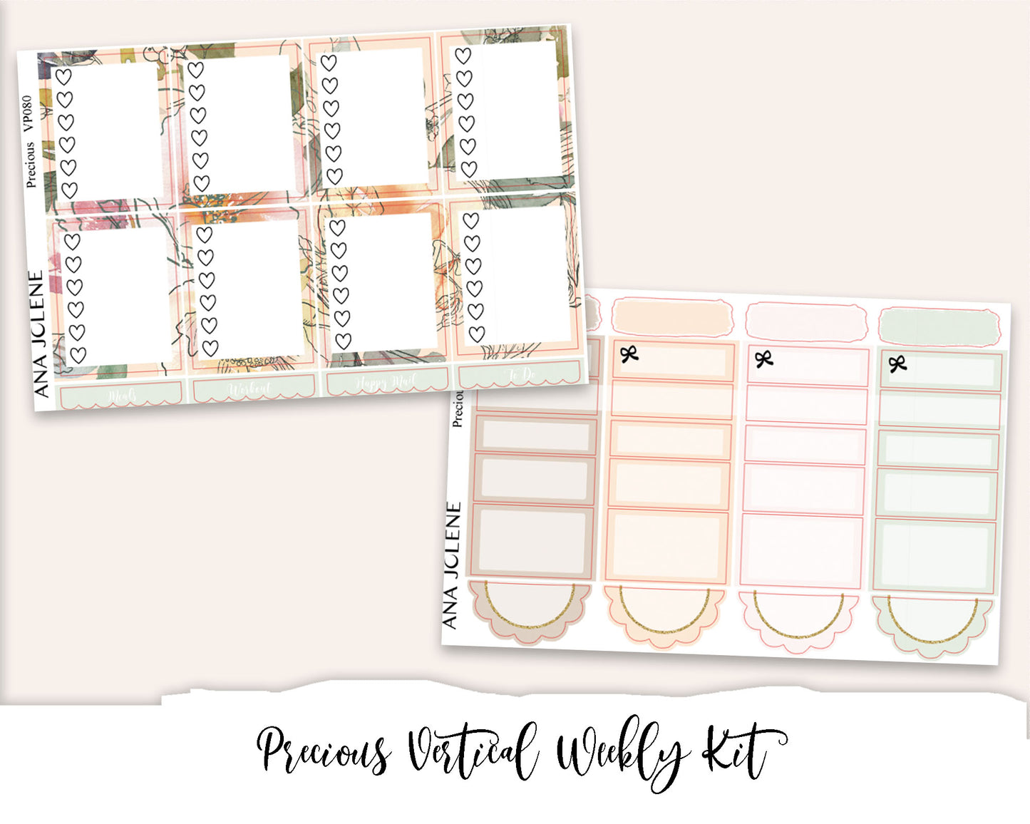 PRECIOUS Planner Sticker Kit (Vertical Weekly)