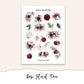 ROSE FLORAL Bullet Journaling Sticker Kit