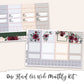 ROSE FLORAL Monthly Planner Sticker Kit (A5Wide)