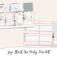 SAGE FLORAL EC A5 Daily Duo Planner Sticker Kit (Erin Condren)