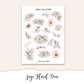 SAGE FLORAL Planner Sticker Kit (Vertical Weekly)