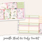 SAMANTHA FLORAL EC A5 Daily Duo Planner Sticker Kit (Erin Condren)