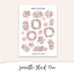 SAMANTHA FLORAL Full Journal Sticker Kit