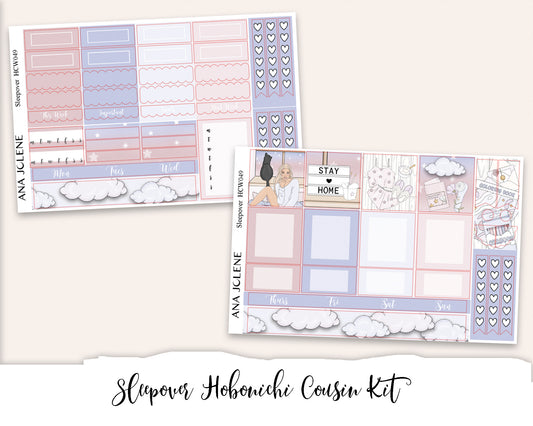 SLEEPOVER Hobonichi Cousin Weekly Planner Sticker Kit