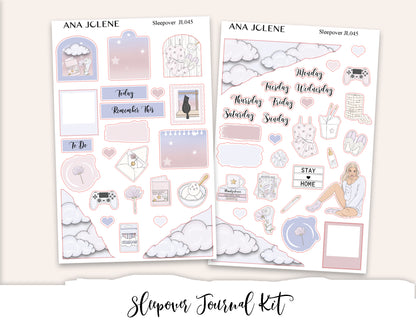 SLEEPOVER Mini Journal Sticker Kit