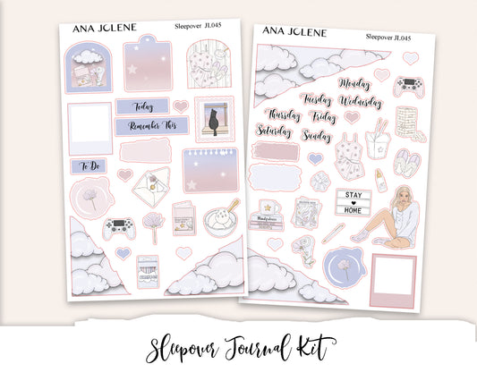 SLEEPOVER Mini Journal Sticker Kit