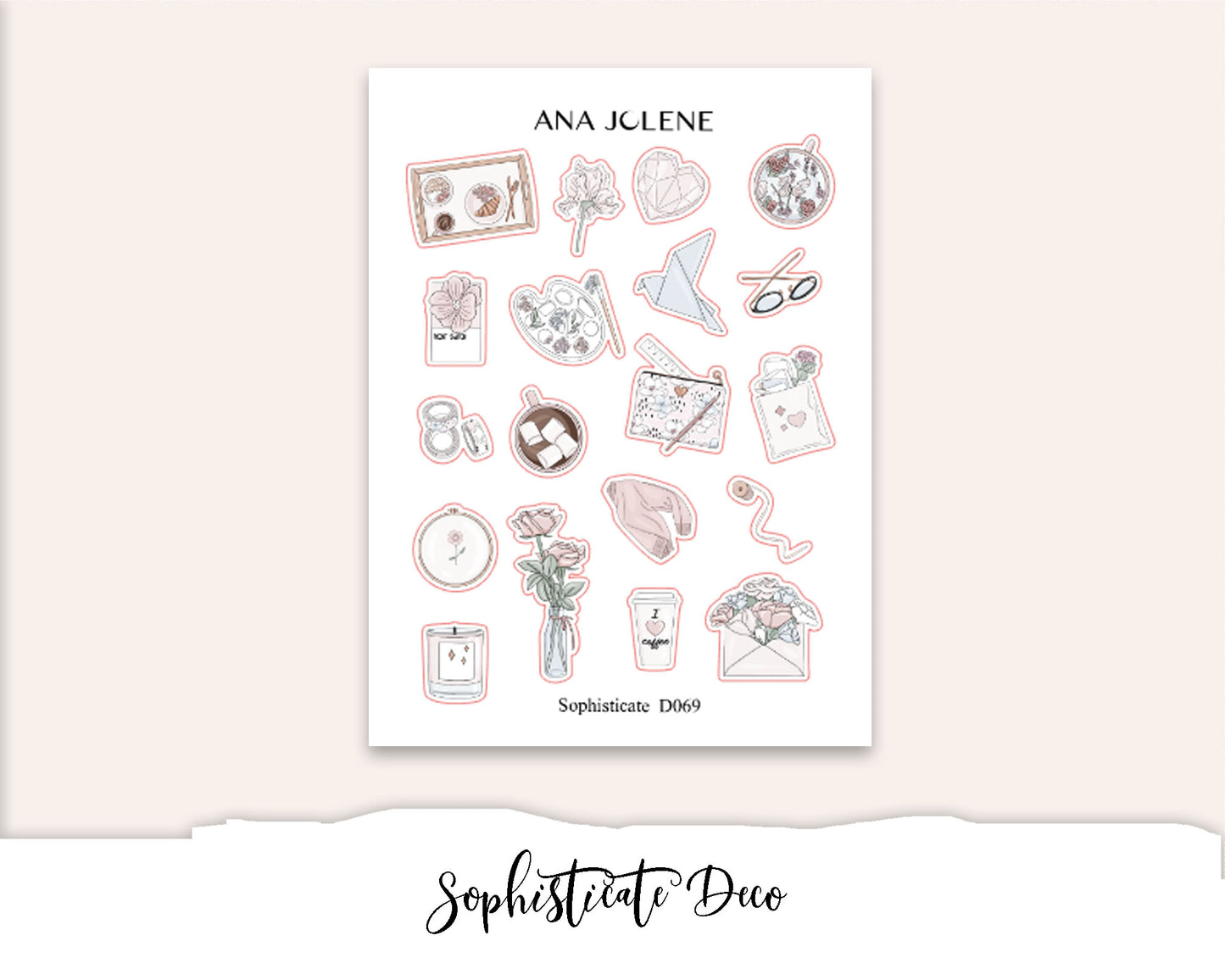 SOPHISTICATE EC A5 Monthly Planner Sticker Kit