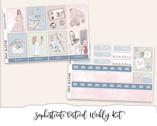 SOPHISTICATE Planner Sticker Kit (Vertical Weekly)