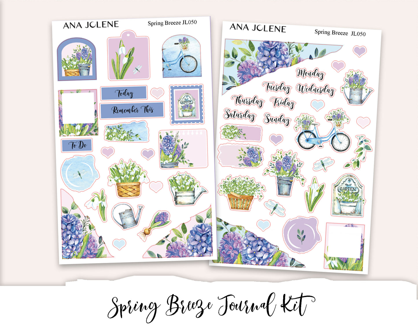 SPRING BREEZE Mini Journal Sticker Kit