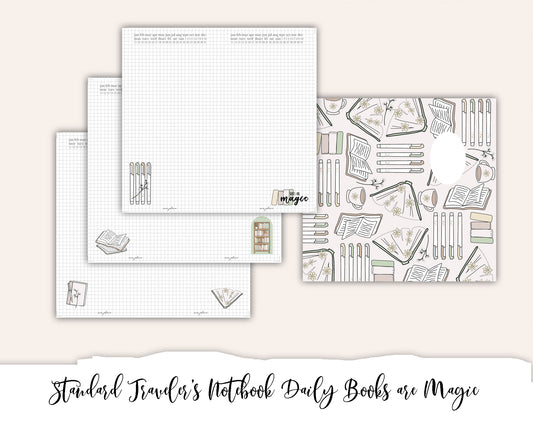 Standard Traveler's Notebook Printable - Daily Books are Magic
