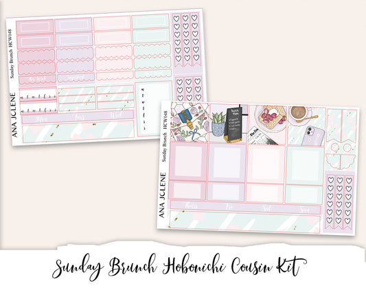 SUNDAY BRUNCH Hobonichi Cousin Weekly Planner Sticker Kit