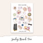 SUNDAY BRUNCH Hobonichi Cousin Weekly Planner Sticker Kit
