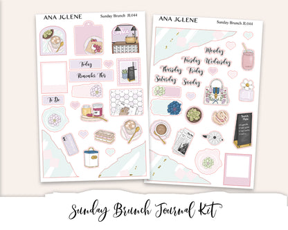 SUNDAY BRUNCH Mini Journal Sticker Kit