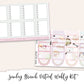 SUNDAY BRUNCH Planner Sticker Kit (Vertical Weekly)