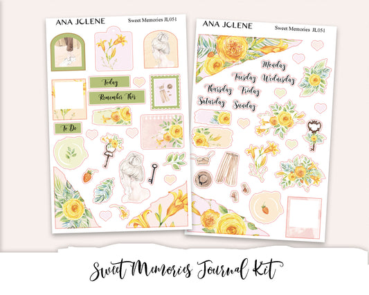 SWEET MEMORIES Mini Journal Sticker Kit