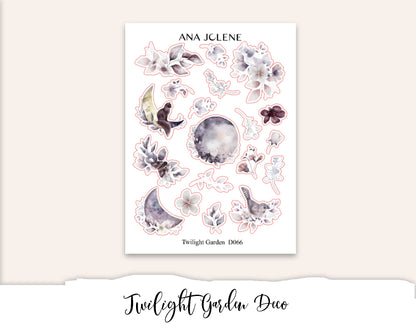 TWILIGHT GARDEN Mini Journal Sticker Kit