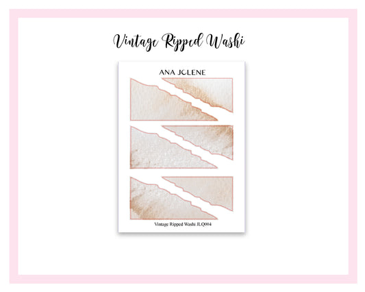 VINTAGE RIPPED WASHI Deco Stickers
