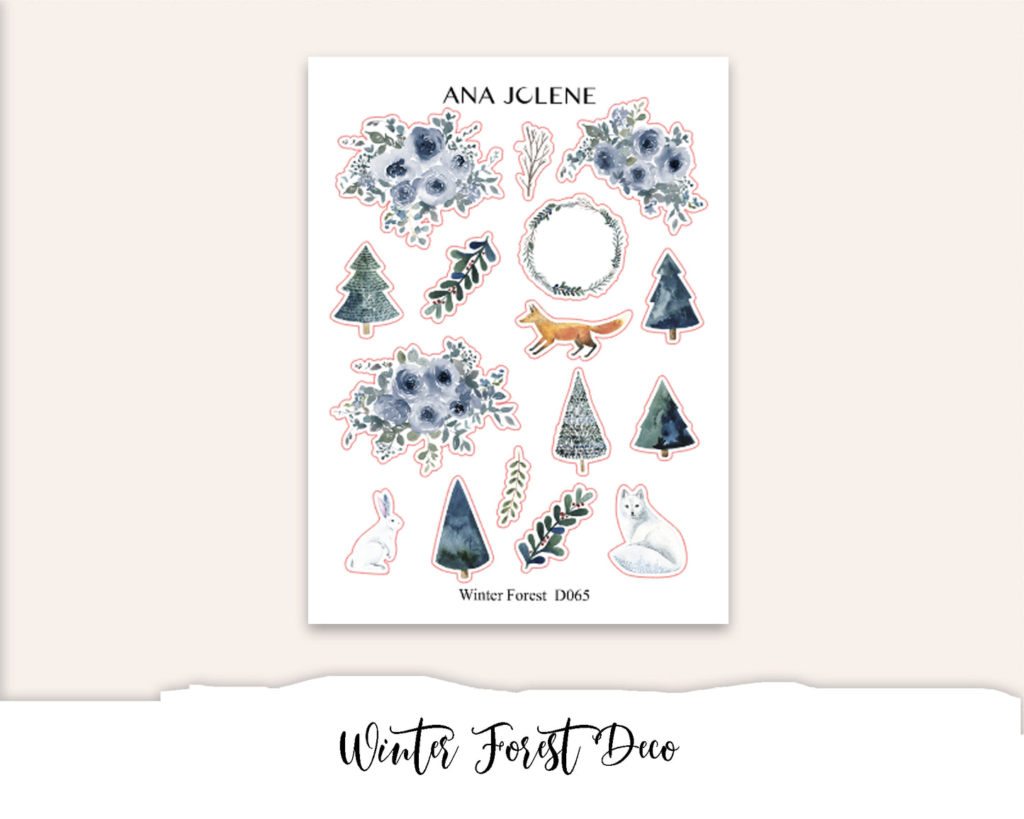 WINTER FOREST Deco Stickers