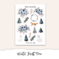 WINTER FOREST Planner Sticker Kit (Vertical Weekly)
