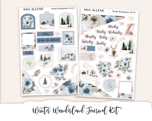 WINTER WONDERLAND Mini Journal Sticker Kit
